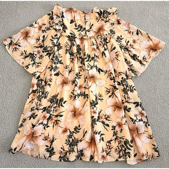 Happy x Nature Dress Smocked Floral By Kate Hudson Blush Pink - Picture 2 of 16